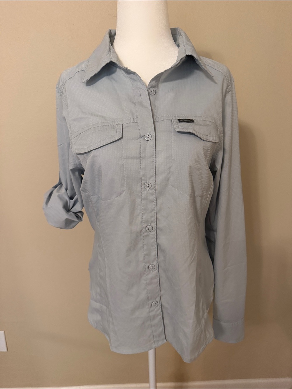 Columbia Light Blue women’s Casual Button-Down Shirt
